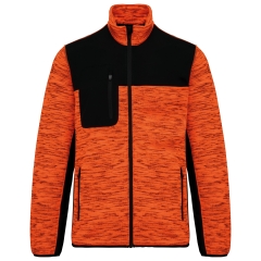 Veste softshell recyclée polytricot homme Orange WK. Designed To Work