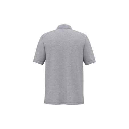 Polo unisexe gris écoresponsable poche WK. Designed To Work – vue 2