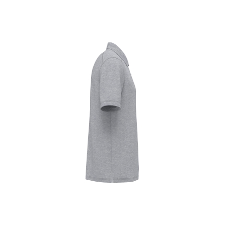 Polo unisexe gris écoresponsable poche WK. Designed To Work – vue 3