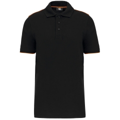 Polo Day To Day contrasté manches courtes homme Orange – WK. Designed To Work