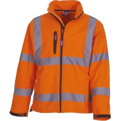 Veste softshell haute visibilité Orange fluo Yoko – Classe 3
