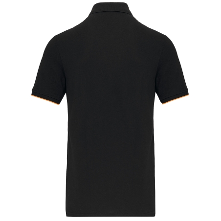 Polo Day To Day contrasté manches courtes homme Orange – WK. Designed To Work – vue 2