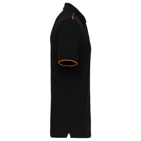 Polo Day To Day contrasté manches courtes homme Orange – WK. Designed To Work – vue 3