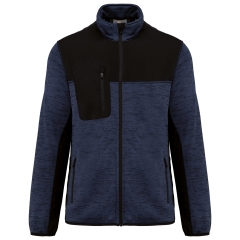 Veste polytricot recyclée Noir/Marine WK. Designed To Work