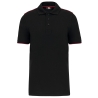 Polo Day To Day contrasté manches courtes homme Noir/Rouge WK.