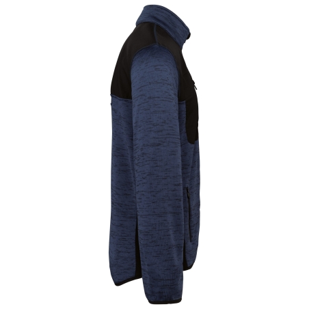 Veste polytricot recyclée Noir/Marine WK. Designed To Work – vue 3