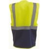 Gilet haute visibilité jaune Management Top Cool – Yoko – vue 2