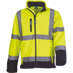 Veste softshell haute visibilité Jaune – Yoko (345 g/m²)
