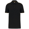 Polo Day To Day contrasté manches courtes Noir / Jaune WK. Designed To Work