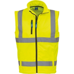 Bodywarmer Softshell Haute Visibilité Jaune Yoko – Sans Manches HV