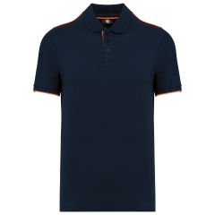 Polo Day To Day contrasté manches courtes homme Jaune – WK. Designed To Work