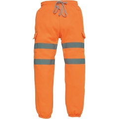 Pantalon de jogging haute visibilité Orange Yoko