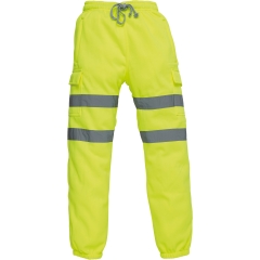 Pantalon de jogging haute visibilité Jaune Yoko – 280 g/m²