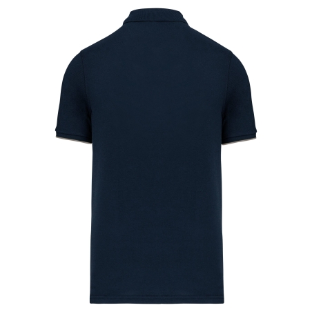 Polo Day To Day contrasté manches courtes homme Gris – WK. Designed To Work – vue 2