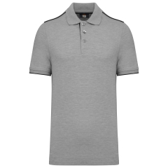 Polo Day To Day contrasté manches courtes homme Noir – WK.