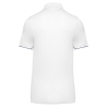 Polo Day To Day contrasté manches courtes homme Blanc – WK. Designed To Work – vue 2