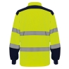 Polo haute visibilité bicolore manches longues Jaune/Marine Yoko – vue 2