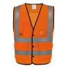 Gilet boutonné haute visibilité Orange Eco Superior Yoko