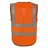Gilet boutonné haute visibilité Orange Eco Superior Yoko – vue 2