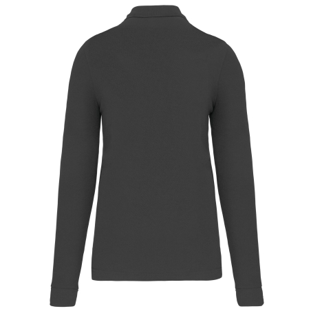 Polo manches longues Gris (Dark Grey) WK. Designed To Work – vue 2