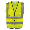 Gilet boutonné haute visibilité Eco Superior Jaune – Yoko