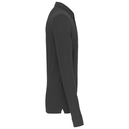 Polo manches longues Gris (Dark Grey) WK. Designed To Work – vue 3