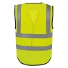 Gilet boutonné haute visibilité Eco Superior Jaune – Yoko – vue 2