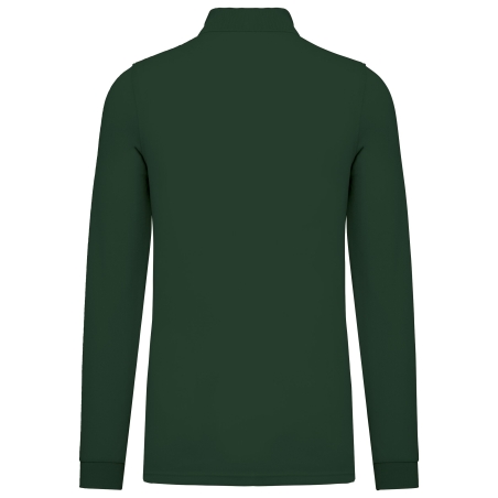 Polo Manches Longues Homme Vert Forest Green – WK. Designed To Work – vue 2