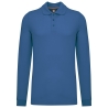 Polo manches longues homme Bleu WK. Designed To Work – 200 g/m²
