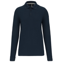 Polo manches longues homme Marine – WK. Designed To Work