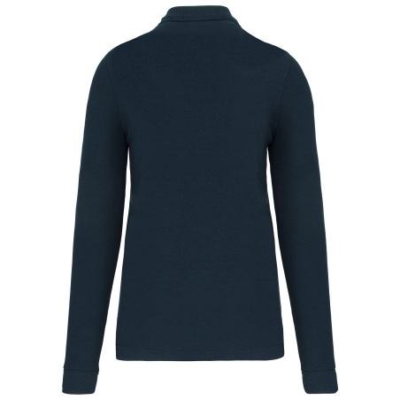 Polo manches longues homme Marine – WK. Designed To Work – vue 2