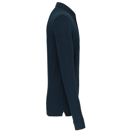 Polo manches longues homme Marine – WK. Designed To Work – vue 3