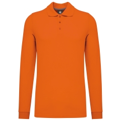 Polo manches longues homme Orange WK. Designed To Work