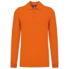 Polo manches longues homme Orange WK. Designed To Work
