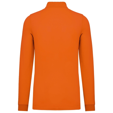 Polo manches longues homme Orange WK. Designed To Work – vue 2