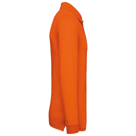 Polo manches longues homme Orange WK. Designed To Work – vue 3