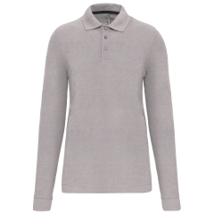 Polo manches longues homme Gris (Oxford Grey) – WK. Designed To Work