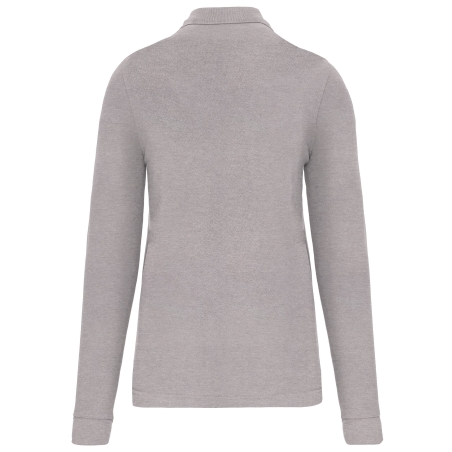 Polo manches longues homme Gris (Oxford Grey) – WK. Designed To Work – vue 2