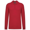 Polo manches longues homme Rouge WK. Designed To Work