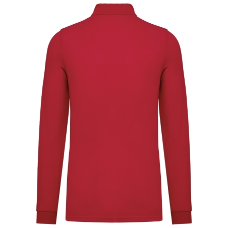 Polo manches longues homme Rouge WK. Designed To Work – vue 2