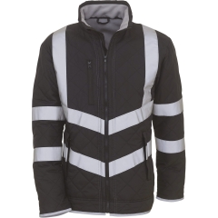 Veste haute visibilité Kensington Yoko – Noir matelassée polaire