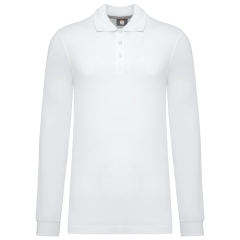 Polo Manches Longues Homme Blanc WK. Designed To Work
