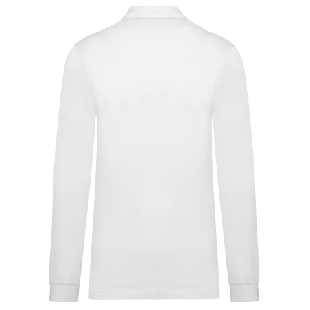 Polo Manches Longues Homme Blanc WK. Designed To Work – vue 2