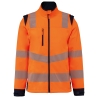 Veste Softshell Haute Visibilité Orange Manches Amovibles WK. Designed To Work
