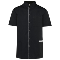 Blouse de travail polycoton boutons-pression Noir WK. Designed To Work