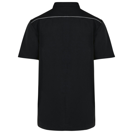 Blouse de travail polycoton boutons-pression Noir WK. Designed To Work – vue 2