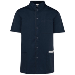Blouse de travail polycoton boutons-pression Marine – WK. Designed To Work