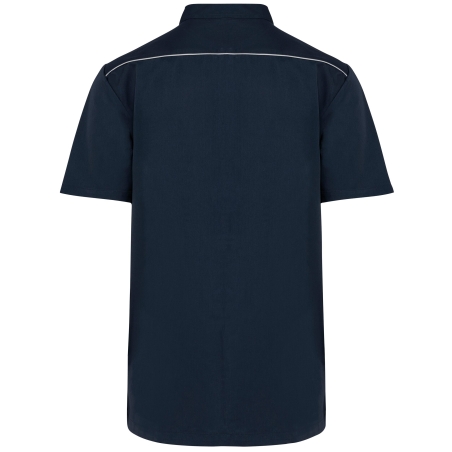 Blouse de travail polycoton boutons-pression Marine – WK. Designed To Work – vue 2