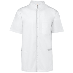 Blouse de travail blanche boutons-pression homme WK. Designed To Work