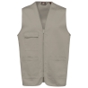 Gilet Multipoches Polycoton Beige Unisexe WK. Designed To Work